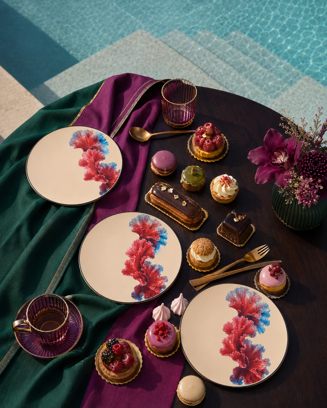 Corallia Collection – 6-Piece Dessert Plate Set