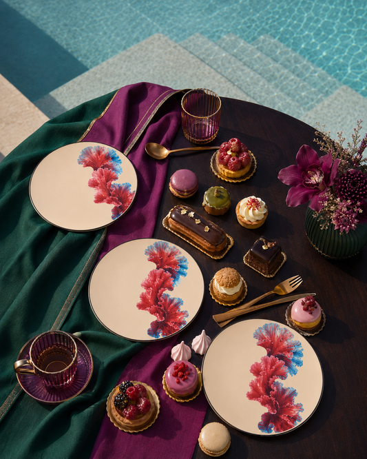Corallia Collection – 6-Piece Dessert Plate Set