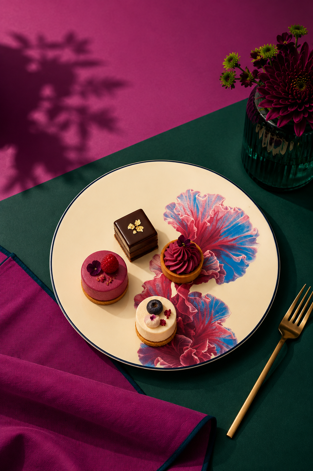 Corallia Collection – 6-Piece Dessert Plate Set